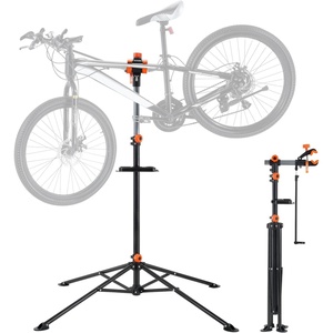 image:imageVEVOR Bike Repair Stand 85 lb Heavyduty Bicycle Work Stand with 407641 in Adjustable Height amp Magnetic Tool Tray Foldable Bicycle Maintenance Rack Shop Home Mechanics for Mountain amp Road Bike80 LBS