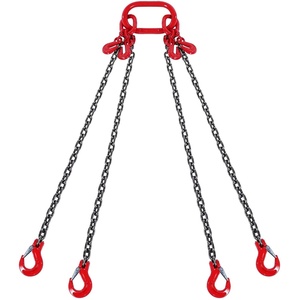 image:imageVEVOR Chain Sling 38 inch x 10 ft Lifting Chains with Hooks G80 Engine Chain Hoist Lifts 18400 lbs8 Ton Lifting Sling Chains for Engine Hoist Engine Lift Chain with 4 Leg Grab Hooks amp Adjusters38 Inch x 10 FT
