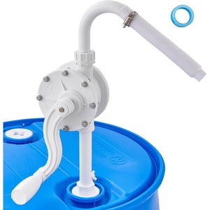 image:imageVEVOR Drum Pump 65 GPM Flow Rotary Barrel Pump Hand Crank Fits 5 to 55 Gallon Drums with 3Section Suction Tube Assembly and Hose Designed for Fast Transfer of Water Alcohol Corrosive Liquids