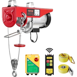 image:imageVEVOR Electric Hoist 1320 lbs 120V Electric Winch with 328 ft Wireless amp 14 ft Wired Remote Control 40 ft Single Cable Lifting Height SingleDouble Slings Lift Hoist for Garage Warehouse Factory1320LBS Wireless