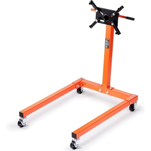 image:imageVEVOR Engine Stand 34 Ton 1500 LBS Capacity Engine Motor Stand with 360Degree Rotating Head HeavyDuty Steel Engine Lift Stand with 5Casters 4 Adjustable Arms Orange1300 lbs
