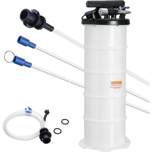 image:imageVEVOR Fluid Extractor 95 L Capacity PneumaticManual Vacuum Oil Extractor Pump with 59 in Long Horse amp Three 47 in Extension Tubes Oil Change Pump with PE Tank for Cars Lawn Mowers Boats65L