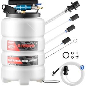 image:imageVEVOR Fluid Extractor 95 L Capacity PneumaticManual Vacuum Oil Extractor Pump with 59 in Long Horse amp Three 47 in Extension Tubes Oil Change Pump with PE Tank for Cars Lawn Mowers Boats95L