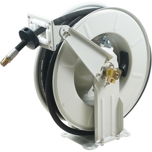 image:imageVEVOR Fuel Hose Reel 12 x 50 Extra Long Retractable Machine Oil Hose Reel Spring Driven Auto Swivel Rewind HeavyDuty Carbon Steel Construction with Hose for Auto Repair Industries 2300 PSI14 x 50