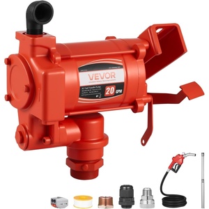 image:imageVEVOR Fuel Transfer Pump 110V 20 GPM 76 Lmin AC Electric Oil Transfer Pump with Auto ShutOff Fuel Nozzle amp Discharge Hose High Flow Kit for Gasoline Diesel Kerosene Biodiesel Ethanol Blends110V 20GPM with Accessories