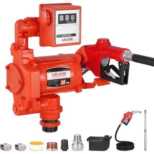 image:imageVEVOR Fuel Transfer Pump 110V 20 GPM 76 Lmin AC Electric Oil Transfer Pump with Auto ShutOff Fuel Nozzle amp Discharge Hose High Flow Kit for Gasoline Diesel Kerosene Biodiesel Ethanol Blends110V 20GPM with Meter