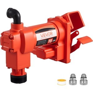 image:imageVEVOR Fuel Transfer Pump 110V 20 GPM 76 Lmin AC Electric Oil Transfer Pump with Auto ShutOff Fuel Nozzle amp Discharge Hose High Flow Kit for Gasoline Diesel Kerosene Biodiesel Ethanol Blends110V 15GPM without Accessories