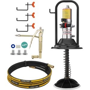 image:imageVEVOR Grease Pump 5 Gallon Air Grease Pump with 13 ft High Pressure Hose and Grease Gun 20L Pneumatic Grease Pump with Wheels Portable Lubrication Grease PumpPump with Barrel Cap