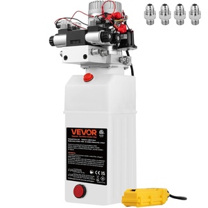 image:imageVEVOR Hydraulic Pump 12V DC Hydraulic Power Unit Double Acting Double Solenoid Hydraulic Power Pack Unit with 8L Plastic Tank Max Pressure 200 Bar for Car Liftng