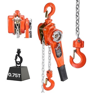 image:imageVEVOR Manual Lever Chain Hoist 1T 2200LBS Capacity Heavy Duty Come Along 10FT Lift G80 Alloy Steel Chain with Dual Pawl Mechanical Brake360Rotating Hooks for Warehouse Construction GarageOrange