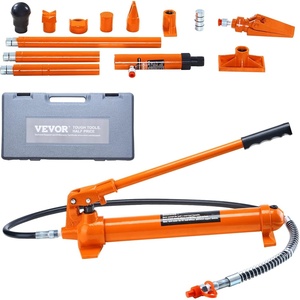image:imageVEVOR Porta Power Kit 20 Ton Load Portable Hydraulic Jack with 46 ft Extended Oil Hose Comprehensive Accessories Car Frame Repair Tool with Portable Storage Case for Automotive Heavy Equipment10 Ton