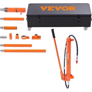 image:imageVEVOR Porta Power Kit 20 Ton Load Portable Hydraulic Jack with 46 ft Extended Oil Hose Comprehensive Accessories Car Frame Repair Tool with Portable Storage Case for Automotive Heavy Equipment20 Ton