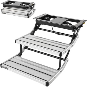 image:imageVEVOR RV Steps 2Step 440 lbs Load Capacity Electric Retractable RV Stairs Telescopic Folding Aluminum Alloy Camper Steps Steel Frame NonSlip Entry Stair for Camper Van Motorhome Travel Trailer2Step Electric Powered