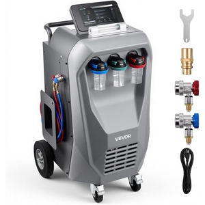 image:imageVEVOR Refrigerant Recovery Machine 1 HP Dual Cylinder Portable AC Recovery Machine with 3000rpm Brushless Motor Freon Refrigerant Recycling Tool for Automotive Air Condition Household HVACFully Automatic