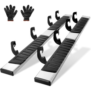 image:imageVEVOR Running Boards 6 Step Bars Compatible with 20092018 Dodge Ram 150020102023 Ram 25003500 Includes 20192023 Classic Crew Cab 201 Stainless Steel Side Steps Nerf Bars 500LBS 2 PCS0718 Silverado 1500 Crew Cab