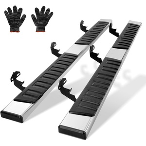 image:imageVEVOR Running Boards 6 Step Bars Compatible with 20092018 Dodge Ram 150020102023 Ram 25003500 Includes 20192023 Classic Crew Cab 201 Stainless Steel Side Steps Nerf Bars 500LBS 2 PCS1523 F150 Crew cab