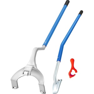 image:imageVEVOR Tire Mount Demount Tool 225 to 245 Tire Changer Steel Bead Breaker Extra Bead Holder Tubeless Truck Manual Tire Changing Tools for Car RepairingRedBlue