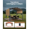 image:imageVEVOR 10 x 10 ft Outdoor Pergola Arched Top Metal Pergola Retractable Pergola with Sun Shade Canopy Large Patio Shelter Pavilion Heavy Duty Garden Pergola for Deck Backyard Porch Poolside10 x 10 ft