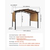 image:imageVEVOR 10 x 10 ft Outdoor Pergola Arched Top Metal Pergola Retractable Pergola with Sun Shade Canopy Large Patio Shelter Pavilion Heavy Duty Garden Pergola for Deck Backyard Porch Poolside10 x 10 ft