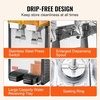 image:imageVEVOR Commercial Beverage Dispenser 2 Tanks 10 L  106 QT Per Tank Juice Dispenser 270W Stainless Steel Ice Tea Drink Machine with 45F54F Cooling Temperature for Cold Drink Restaurant Bar Party