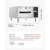 image:imageVEVOR Commercial Electric Drawer Warmer2 FullSize Pan Stainless Steel Food WarmerFreestanding Standard Warming Drawer Cabinet85F185F Wide Temperature Rangefor Restaurant Hotel Buffet amp Bakery3150 x 2106 x 1429 in
