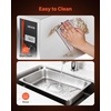 image:imageVEVOR Commercial Electric Drawer Warmer2 FullSize Pan Stainless Steel Food WarmerFreestanding Standard Warming Drawer Cabinet85F185F Wide Temperature Rangefor Restaurant Hotel Buffet amp Bakery3150 x 2106 x 1429 in