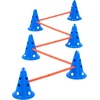 image:imageVEVOR Dog Agility Training Equipment Dog Agility Course Backyard Set with Adjustable High Hurdles6 Weave PolesTunnelJump RingPause BoxWhistleFoldable BowlStorage Bag Puppy Obstacle Course Kit6 Pcs Cones Kit