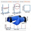 image:imageVEVOR Dog Agility Training Equipment Dog Agility Course Backyard Set with Adjustable High Hurdles6 Weave PolesTunnelJump RingPause BoxWhistleFoldable BowlStorage Bag Puppy Obstacle Course Kit13 Pcs Set
