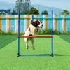 image:imageVEVOR Dog Agility Training Equipment Dog Agility Course Backyard Set with Adjustable High Hurdles6 Weave PolesTunnelJump RingPause BoxWhistleFoldable BowlStorage Bag Puppy Obstacle Course Kit7 Pcs Training Set