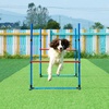 image:imageVEVOR Dog Agility Training Equipment Dog Agility Course Backyard Set with Adjustable High Hurdles6 Weave PolesTunnelJump RingPause BoxWhistleFoldable BowlStorage Bag Puppy Obstacle Course Kit13 Pcs Set