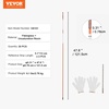 image:imageVEVOR Driveway Markers 50 PCS 48 inch 031 inch Diameter Orange Fiberglass Poles Snow Stakes with Reflective Tape 12 Steel Drill Bit amp Protection Gloves for Parking Lots Walkways Easy Visibility516 Inch