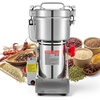 image:imageVEVOR Electric Grain Mill Grinder 3400W 2500G Spice Corn Dry Grinding Machine 32000RPM High Speed Stainless Steel Pulverizer Powder Machine for Dried Grain Coffee Bean Spice Nut 270 Swing TypeSilver