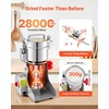image:imageVEVOR Electric Grain Mill Grinder 3400W 2500G Spice Corn Dry Grinding Machine 32000RPM High Speed Stainless Steel Pulverizer Powder Machine for Dried Grain Coffee Bean Spice Nut 270 Swing TypeSilver