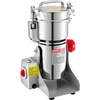 image:imageVEVOR Electric Grain Mill Grinder 3400W 2500G Spice Corn Dry Grinding Machine 32000RPM High Speed Stainless Steel Pulverizer Powder Machine for Dried Grain Coffee Bean Spice Nut 270 Swing TypeSilver