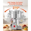 image:imageVEVOR Electric Grain Mill Grinder 3400W 2500G Spice Corn Dry Grinding Machine 32000RPM High Speed Stainless Steel Pulverizer Powder Machine for Dried Grain Coffee Bean Spice Nut 270 Swing TypeSilver