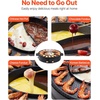 image:imageVEVOR Hot Pot with Grill 1800W 2in1 Electric Smokeless Grill and Hot Pot Korean BBQ Shabu Shabu Hotpot with Separate Dual Temperature Control Nonstick Pan for 28 People Family Dining1800W 2in1