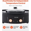 image:imageVEVOR Hot Pot with Grill 1800W 2in1 Electric Smokeless Grill and Hot Pot Korean BBQ Shabu Shabu Hotpot with Separate Dual Temperature Control Nonstick Pan for 28 People Family Dining1800W 2in1