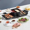 image:imageVEVOR Hot Pot with Grill 1800W 2in1 Electric Smokeless Grill and Hot Pot Korean BBQ Shabu Shabu Hotpot with Separate Dual Temperature Control Nonstick Pan for 28 People Family Dining2300W 2in1