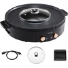 image:imageVEVOR Hot Pot with Grill 1800W 2in1 Electric Smokeless Grill and Hot Pot Korean BBQ Shabu Shabu Hotpot with Separate Dual Temperature Control Nonstick Pan for 28 People Family Dining1800W 2in1