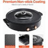 image:imageVEVOR Hot Pot with Grill 1800W 2in1 Electric Smokeless Grill and Hot Pot Korean BBQ Shabu Shabu Hotpot with Separate Dual Temperature Control Nonstick Pan for 28 People Family Dining1800W 2in1