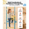 image:imageVEVOR Indoor Jungle Gym for Toddlers 7in1 Climbing Playset with Carbon Steel Swedish Ladder Wall Ladder PullUp Bar Rope Ladder and Gymnastic Rings Supports 220 lbs Multicolor7in1