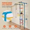 image:imageVEVOR Indoor Jungle Gym for Toddlers 7in1 Climbing Playset with Carbon Steel Swedish Ladder Wall Ladder PullUp Bar Rope Ladder and Gymnastic Rings Supports 220 lbs Multicolor5in1