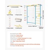 image:imageVEVOR Indoor Jungle Gym for Toddlers 7in1 Climbing Playset with Carbon Steel Swedish Ladder Wall Ladder PullUp Bar Rope Ladder and Gymnastic Rings Supports 220 lbs Multicolor7in1