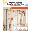 image:imageVEVOR Indoor Jungle Gym for Toddlers 7in1 Climbing Playset with Carbon Steel Swedish Ladder Wall Ladder PullUp Bar Rope Ladder and Gymnastic Rings Supports 220 lbs Multicolor7in1