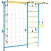 image:imageVEVOR Indoor Jungle Gym for Toddlers 7in1 Climbing Playset with Carbon Steel Swedish Ladder Wall Ladder PullUp Bar Rope Ladder and Gymnastic Rings Supports 220 lbs Multicolor7in1