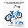 image:imageVEVOR Kids Bike 141618 Inches BMX Style Children Bicycle Training Wheels Included Sturdy and Easy to Assemble Toddler Bike for Boys amp Girls Learning to Ride BlueBlue