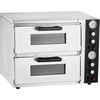 image:imageVEVOR Pizza Oven Electric 18 DoubleDeck Commercial Countertop Pizza Oven 842F Max Temp Indoor Pizza Maker with Thermometer Independent Upper amp Lower Temp Control amp Timer for Home Restaurant18 Inch Dual Layer