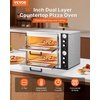 image:imageVEVOR Pizza Oven Electric 18 DoubleDeck Commercial Countertop Pizza Oven 842F Max Temp Indoor Pizza Maker with Thermometer Independent Upper amp Lower Temp Control amp Timer for Home Restaurant18 Inch Dual Layer