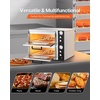 image:imageVEVOR Pizza Oven Electric 18 DoubleDeck Commercial Countertop Pizza Oven 842F Max Temp Indoor Pizza Maker with Thermometer Independent Upper amp Lower Temp Control amp Timer for Home Restaurant18 Inch Dual Layer