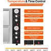image:imageVEVOR Pizza Oven Electric 18 DoubleDeck Commercial Countertop Pizza Oven 842F Max Temp Indoor Pizza Maker with Thermometer Independent Upper amp Lower Temp Control amp Timer for Home Restaurant18 Inch Dual Layer